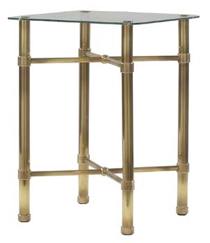 Original Bedstead Company OBC Antique Brass Bedside Table
