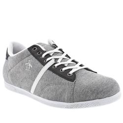Original Penguin Male Brad Fabric Upper Lace Up Shoes in Grey