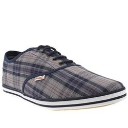 Original Penguin Male Sam Fabric Upper Lace Up Shoes in Grey and Navy, White and Red