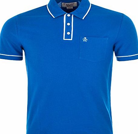 Original Penguin Mens Original Penguin Mens Earl Polo Shirt in Blue - XL