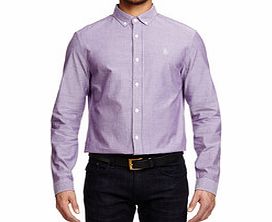 Purple long sleeve cotton shirt