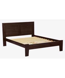 Orion Walnut Double Bed - Frame Only