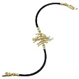 Flirt - 18K Gold & Rubber Bracelet w/ Diamond