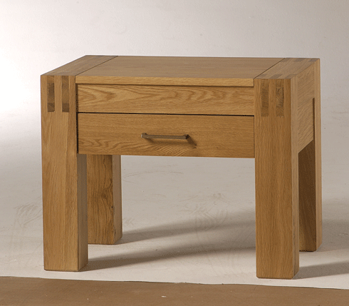 Orly Oak 1-Drawer Bedside Table