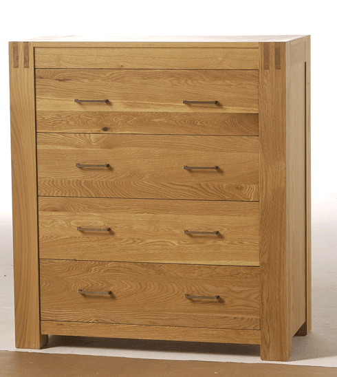orly Oak 4-Drawer Chest