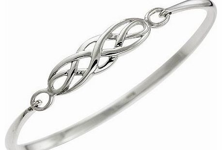 Silver Ladies Celtic Knot Bangle