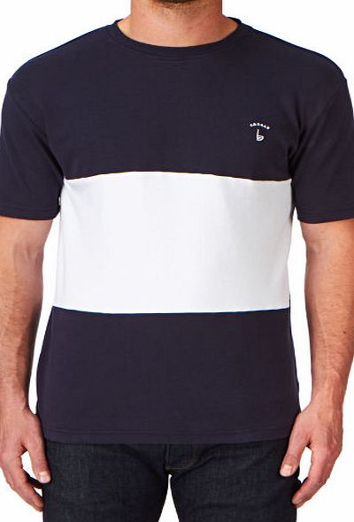 Orsman Mens Orsman Stripe Tee Polo Shirt - Midnight