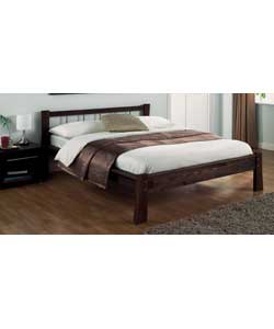 Kingsize Bed with Pillowtop Mattress - Pine
