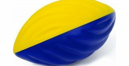 Junior Fun Sport Equipment Toy Skinned Foam Outer Duo Colour Ripple Rugby Ball
