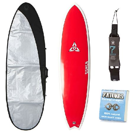O`Shea Red EPS Hybrid Surfboard Package - 6ft 10