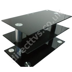 OSI Black Glass Contempory TV Stand Up To 40 Inch
