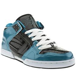 Male Osiris South Bronx Patent Upper Fashion Large Sizes in Black and Blue