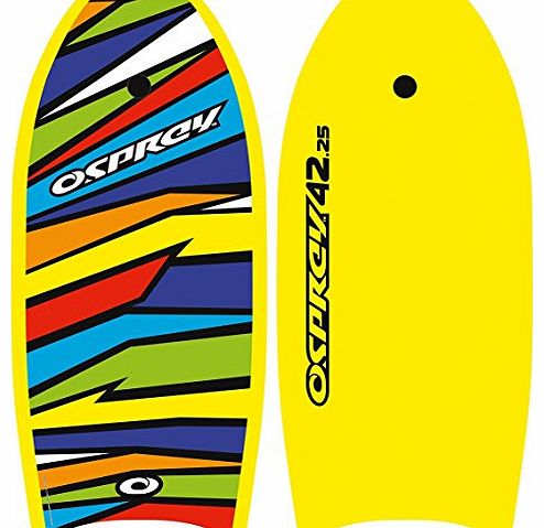 Osprey 42`` XPE ``Shatter`` Body Boogie Board Bodyboard with HDPE Slick - Yellow