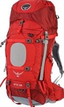 Osprey, 1296[^]258801 Womens Ariel 65 Rucksack - Vermillion Red