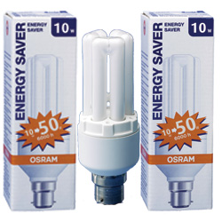 Energy Saver Bulbs - 10w Pack of 3