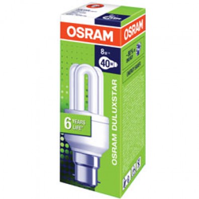 Osram Energy Saving 8w Bayonet Cap Bulb