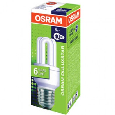 osram Energy Saving 8w Edison Screw Bulb