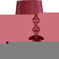 Atole 3 Ball Table Lamp Burgundy