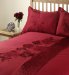 Other Floral Embroidered Red Ruby Duvet cover