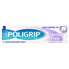 Other Poligrip Denture Fixative Cream Flavour Free 40g