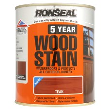 Other Ronseal 5 Year Wood Stain Satin Teak 750ml