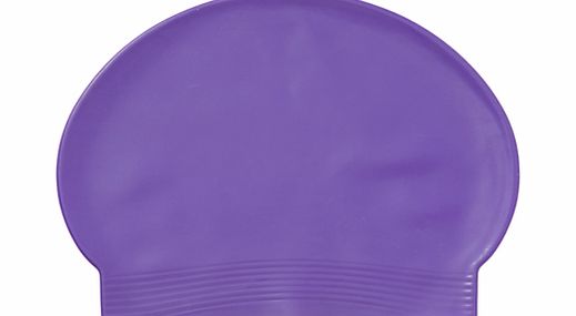 Other Schools Plain Latex Swimming Cap, Purple