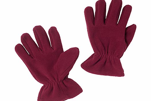 Other Schools School Fleece Gloves, Maroon