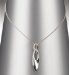 Other Sterling Silver Plated Long Oval Pendant Necklace