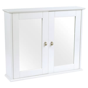 Wilko Double Door Bathroom Cabinet White