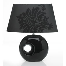 Wilko Hutton Table Lamp Black