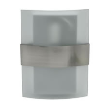 Other Wilko Keona Wall Light Fitting Satin Chrome and