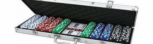 Aluminium Poker Case 500x 11.5g chips
