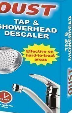 Oust  TAP amp; SHOWER HEAD DESCALER 50ml GEL LIMESCALE CLEANER APPLICATOR BRUSH