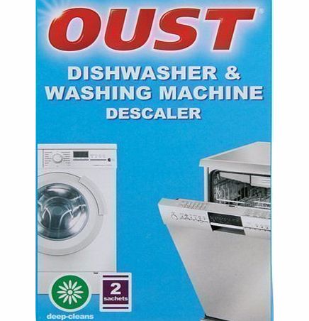 Oust Pack Of 2 Dishwasher amp; Washing Machine Deep Cleaning Descaler