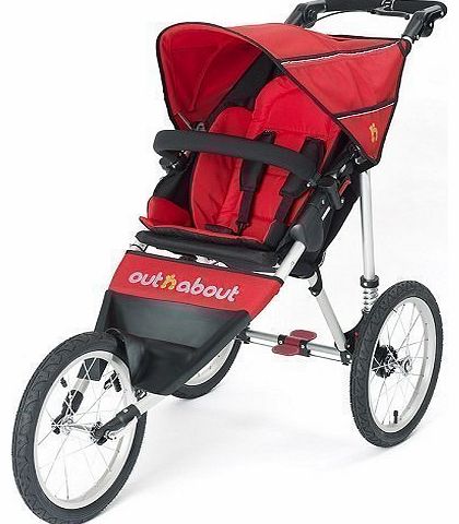 Out n About Nipper Sport v3 Stroller Carnival Red