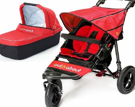 Out n About Nipper V4 With Carrycot Carnival Red