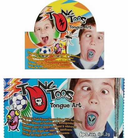Novelty Boys Tongue Tattoo - Boys Perfect Ideal Christmas Stocking Filler Gift / Present