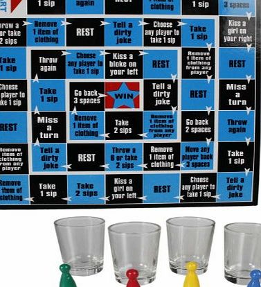 Out of the Blue Pot Luck Roll the Dice Drinking Game - Have some fun with this classic board and dice game - Ladies/Womans Perfect Ideal Christmas Present Ideal Gift for the Lady Who Enjoys a Drink