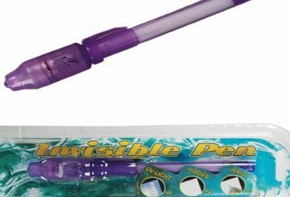 Secret Message Pen with invisible ink & UV-light - Fun Spy Gift for Kids-Ideal Kids / Childrens Christmas / Birthday Gift or Stocking Filler