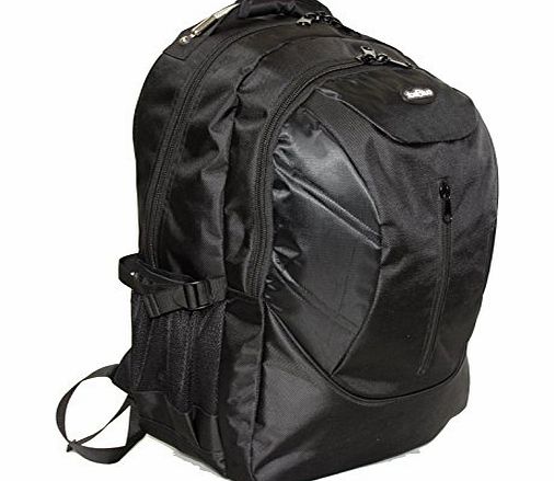 Outback 19`` Laptop Rucksack A4 College Camping Hiking Bag Backpack Hand Luggage (19 Inch, Black)