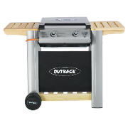 Outback 2 Burner Flatbed Gas BBQ with Cover