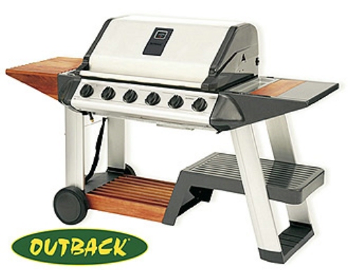 Outback Elite Diamond 6 Burner Stainless Steel Gas Barbecue