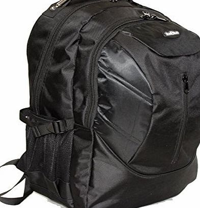 Outback Travel 17`` NEW Laptop Rucksack College Flight Bag Backpack (Black)