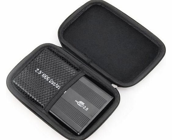 outdoortips Protective Carrying Case for 2.5`` Portable USB External Hard Disk Drives Case HDD PC Laptop