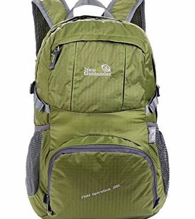 New Outlander Large Packable Handy Lightweight Travel Backpack Daypack, Green