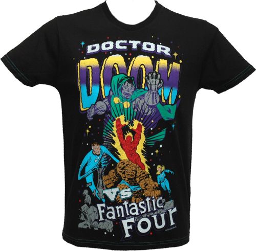 Men` Dr Doom Vs Fantastic Four T-Shirt from Outrage - Marvel Comics