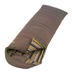 Outwell Camper Lux Sleeping Bag - Mocca Stripe