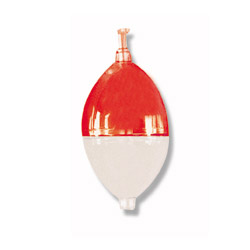 oval Bubble Floats - Orange/White - 45mm