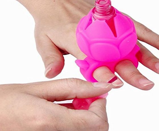 OverDose Makeup Flexible Wearable Fits All Finger Nail Polish Holder