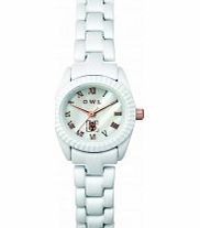 OWL Ladies Oxford White Aluminium Bracelet Watch